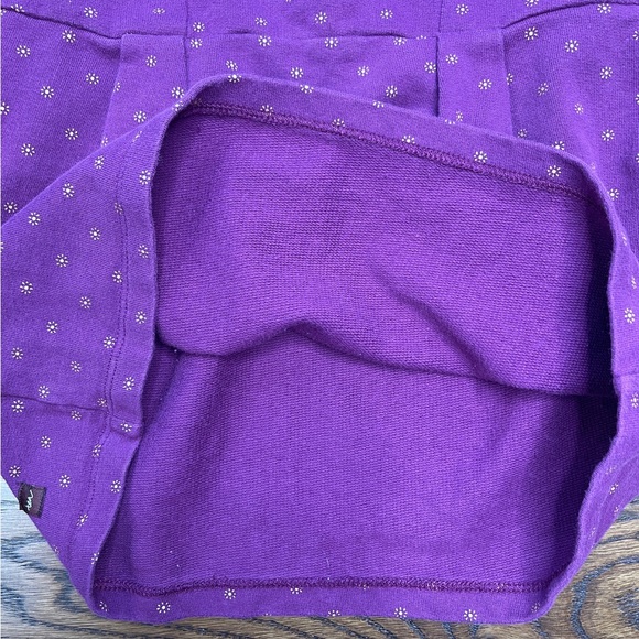 Tea Collection Girls Violet French Terry Floral Print Zippered Dress Size 5 - Picture 10 of 16